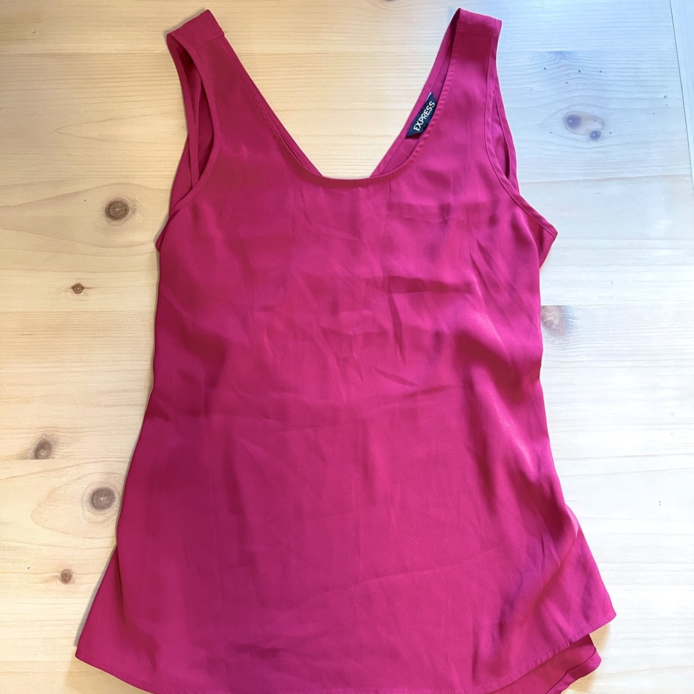 Fuchsia Sleeveless Blouse